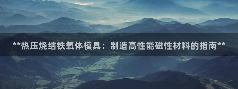 易倍思怎么样：**热压烧结铁氧体模具：制造高性能磁性材料