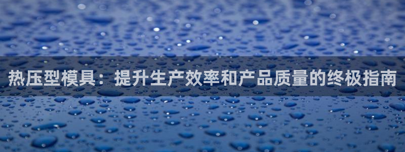 易倍下载地址：热压型模具：提升生产效率和产品质量的终极指
