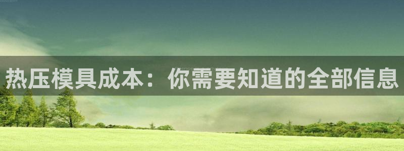 易倍申多少钱：热压模具成本：你需要知道的全部信息