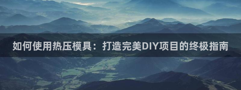 易倍纤多少钱：如何使用热压模具：打造完美DIY项目的终极