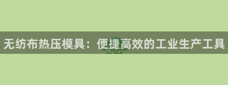易倍网页版登录：无纺布热压模具：便捷高效的工业生产工具