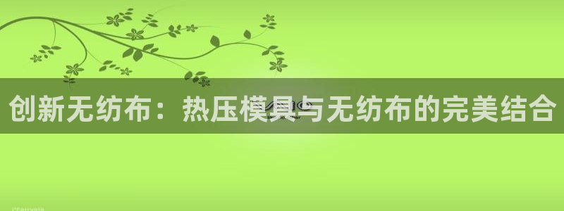 emc易倍官网：创新无纺布：热压模具与无纺布的完美结合
